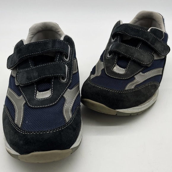 SAS Shoes Womens 9.5 Orthapedic Hook Loop Sneakers Support Blue Suede Mesh USA - Picture 1 of 10